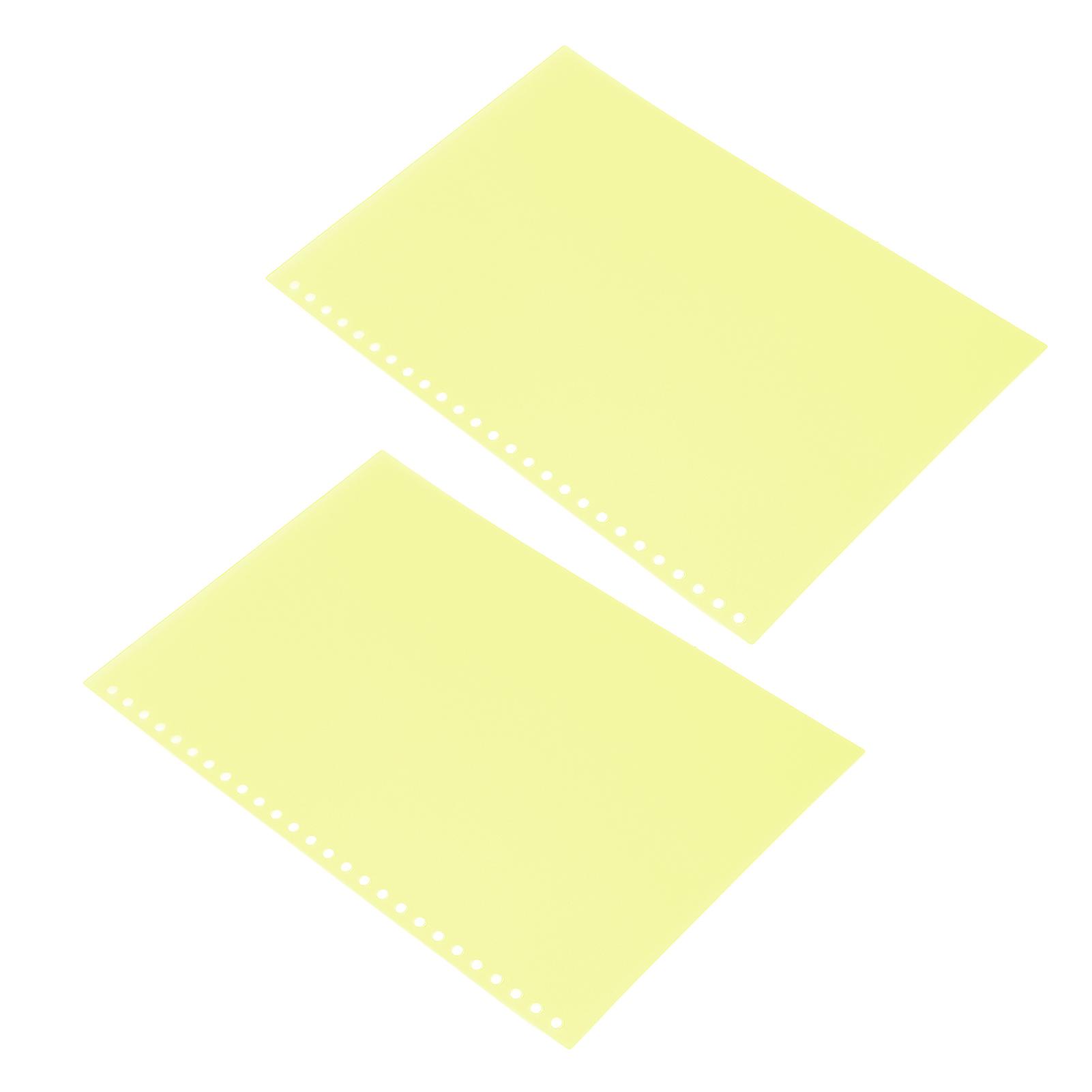 B5 26 Papierabdeckung mattiert durchscheinend wasserdicht rollbar PP Seite Bindung Abdeckung für Berichte Präsentationen 50pcs gelb