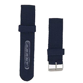 22mm Canvas Horlogeband Canvas Quick Release Vervangende Horlogeband voor Mannen en Vrouwen Blauw