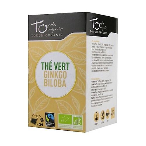 Organic green tea with ginkgo biloba 24 packets