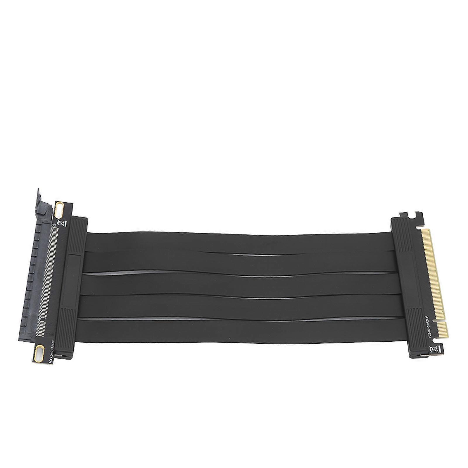 Câble d'extension PCIE 4.0 X16 180 degrés 26 Gbit/s 7,9 pouces de long plaqué or pour GPU RTX3090 RTX3080ti RTX3070