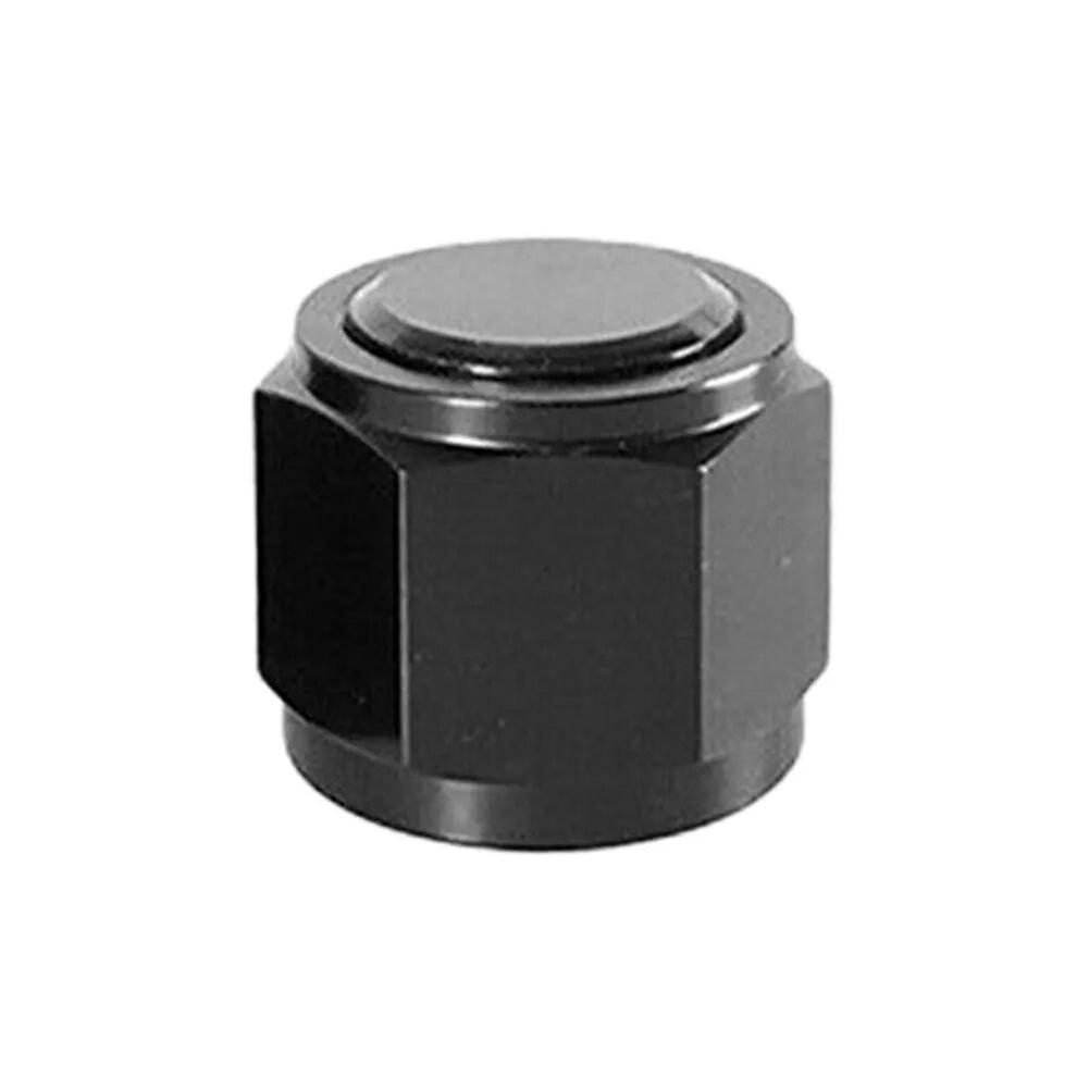 AN4 AN6 AN8 AN10 Female Flare Fitting Cap Black Block Off Aluminum Pipe Fittings Flare Cap Plug for Car Modified Parts~4010