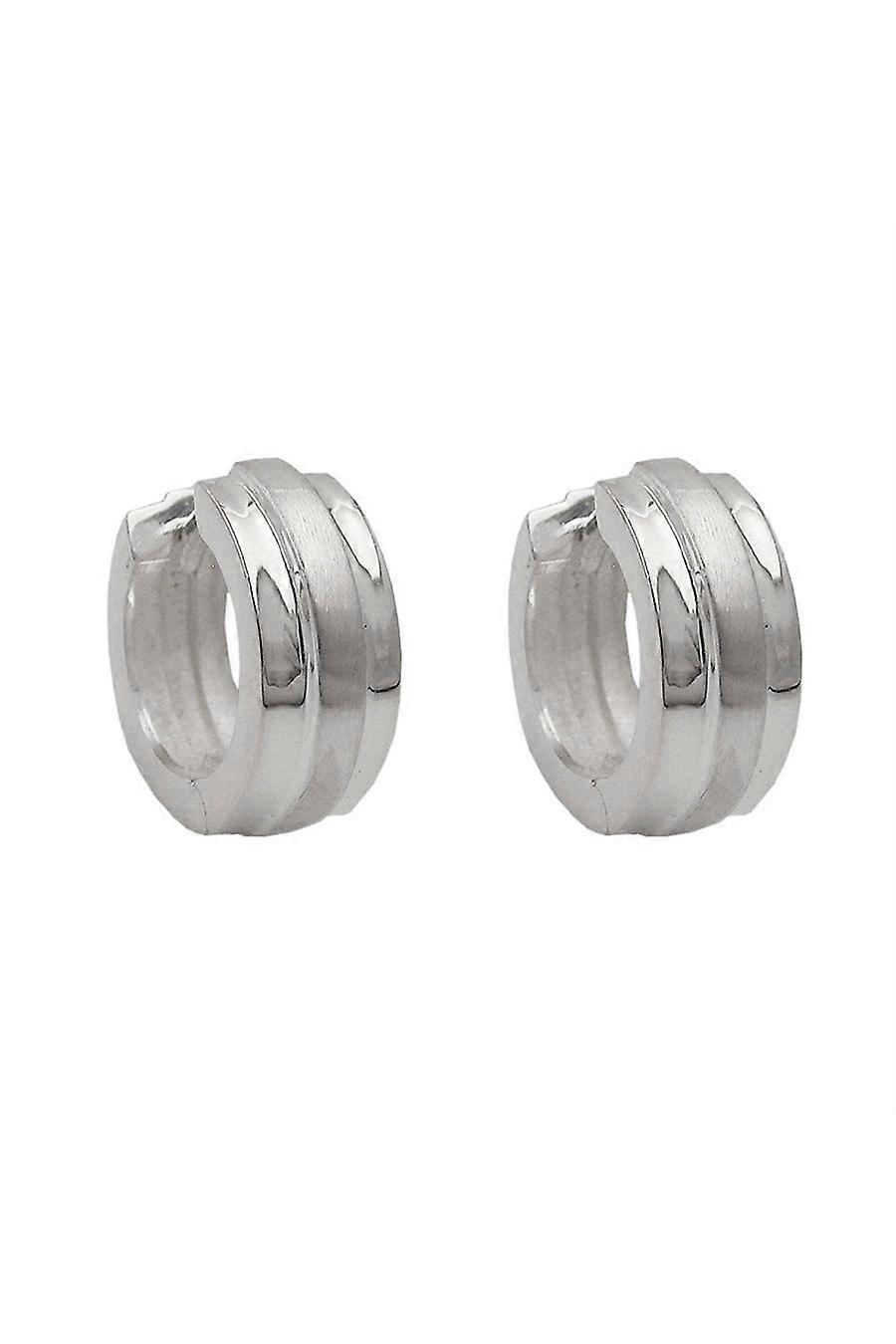 Hinged Snap Hoop Earrings Silver 925 - Gl93621