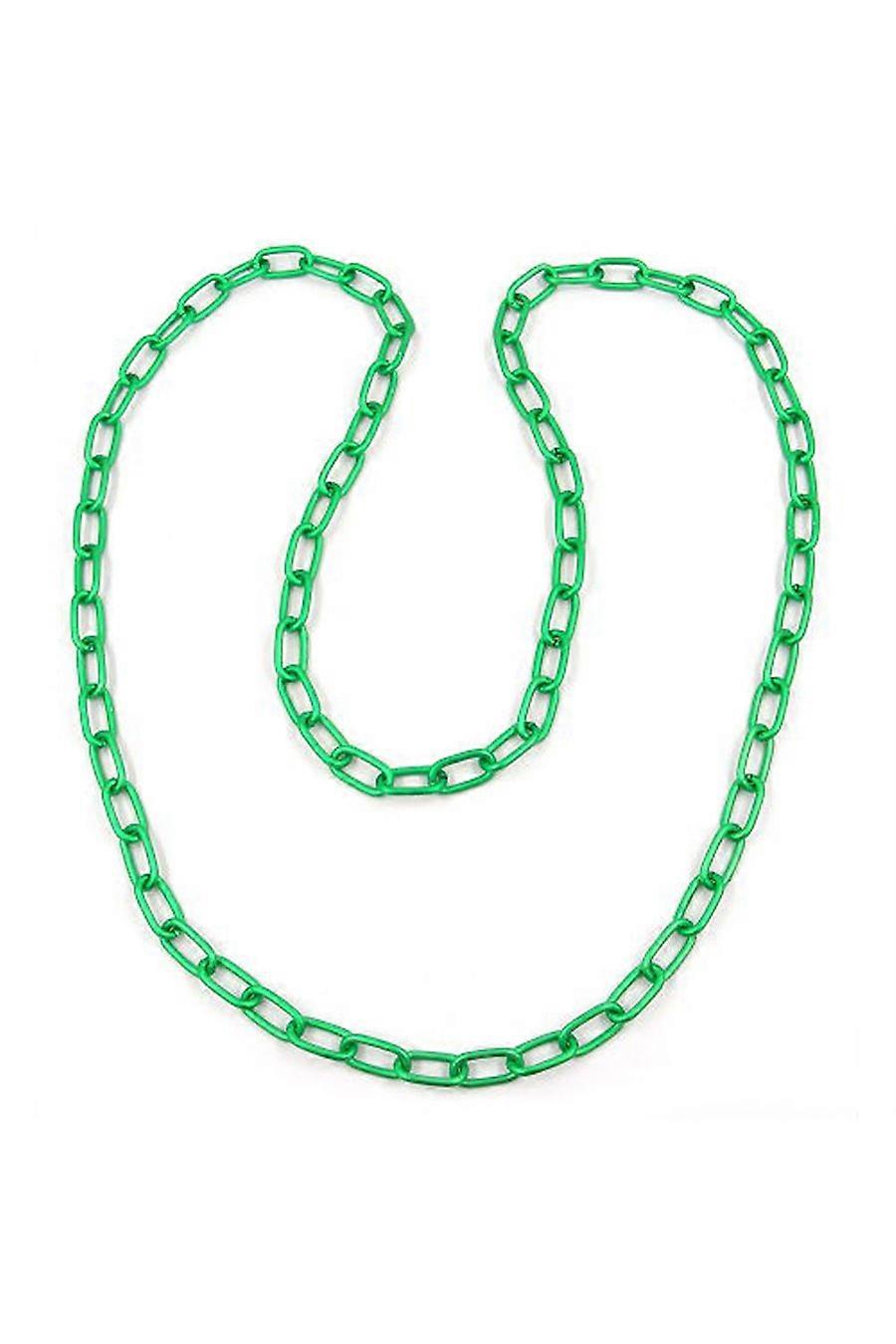 Necklace Anchor Chain 8mm Green 110cm - Gl02220