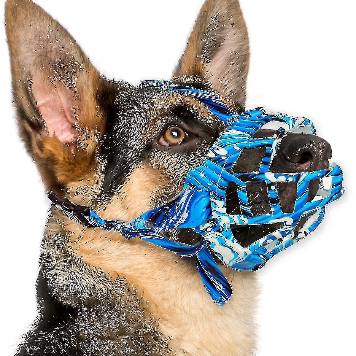 Dog Muzzle, Silicone Basket Muzzle For Small Medium Large Dogs, Soft Cage Muzzle Prevent Biting Chew
