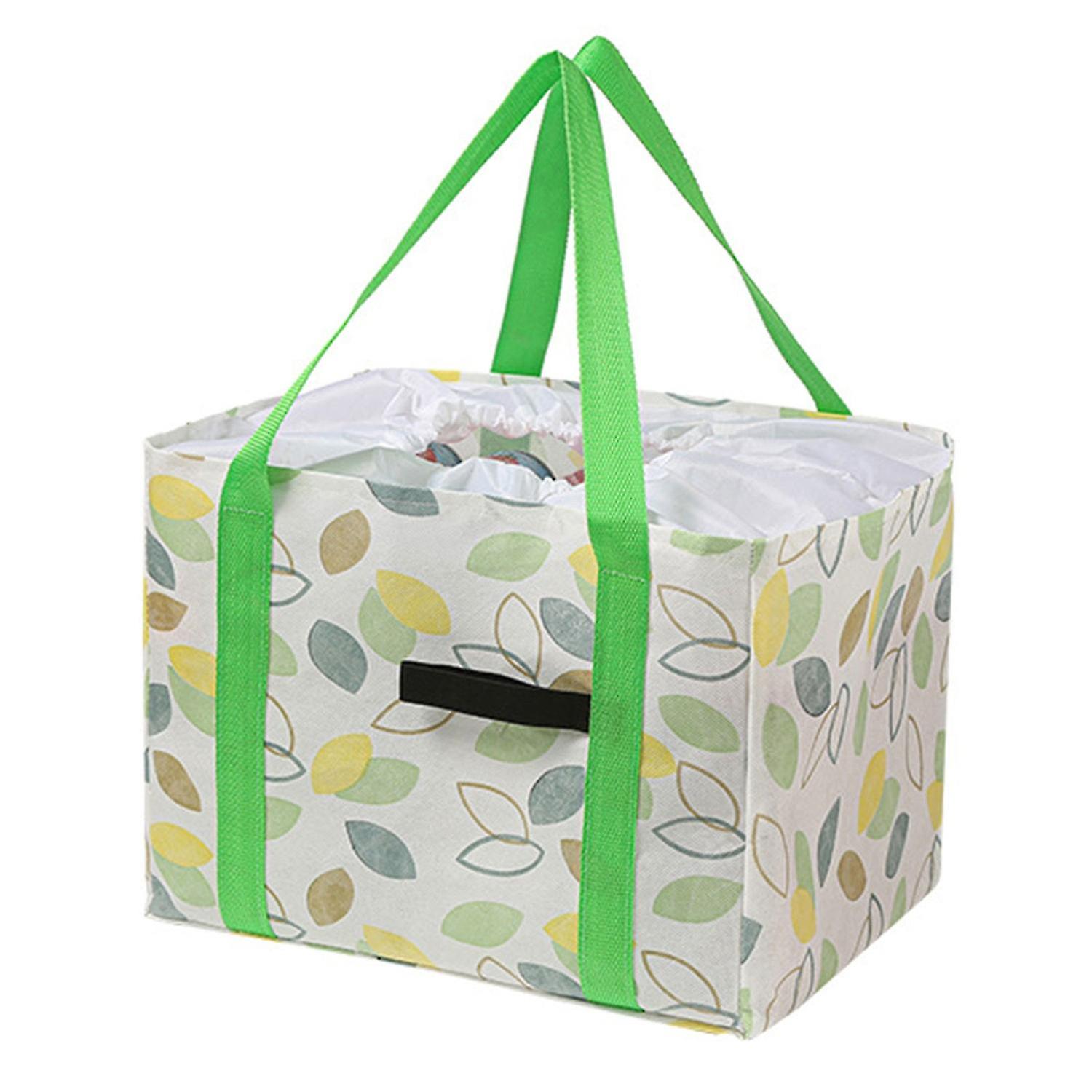 Bento Bag Large Capacity Foldable Drawstring Design Heavy Duty with Handle Portable Food Outdoor