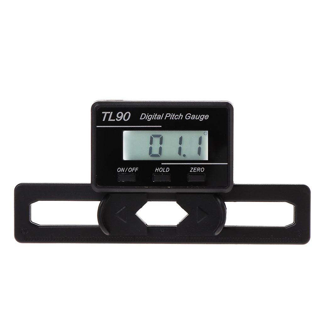 Digital Pitch Gauge LCD Backlight Display Slicer Angle Measurement Tool Black