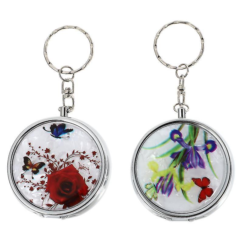 2pcs Creative Ashtray Porte-clés