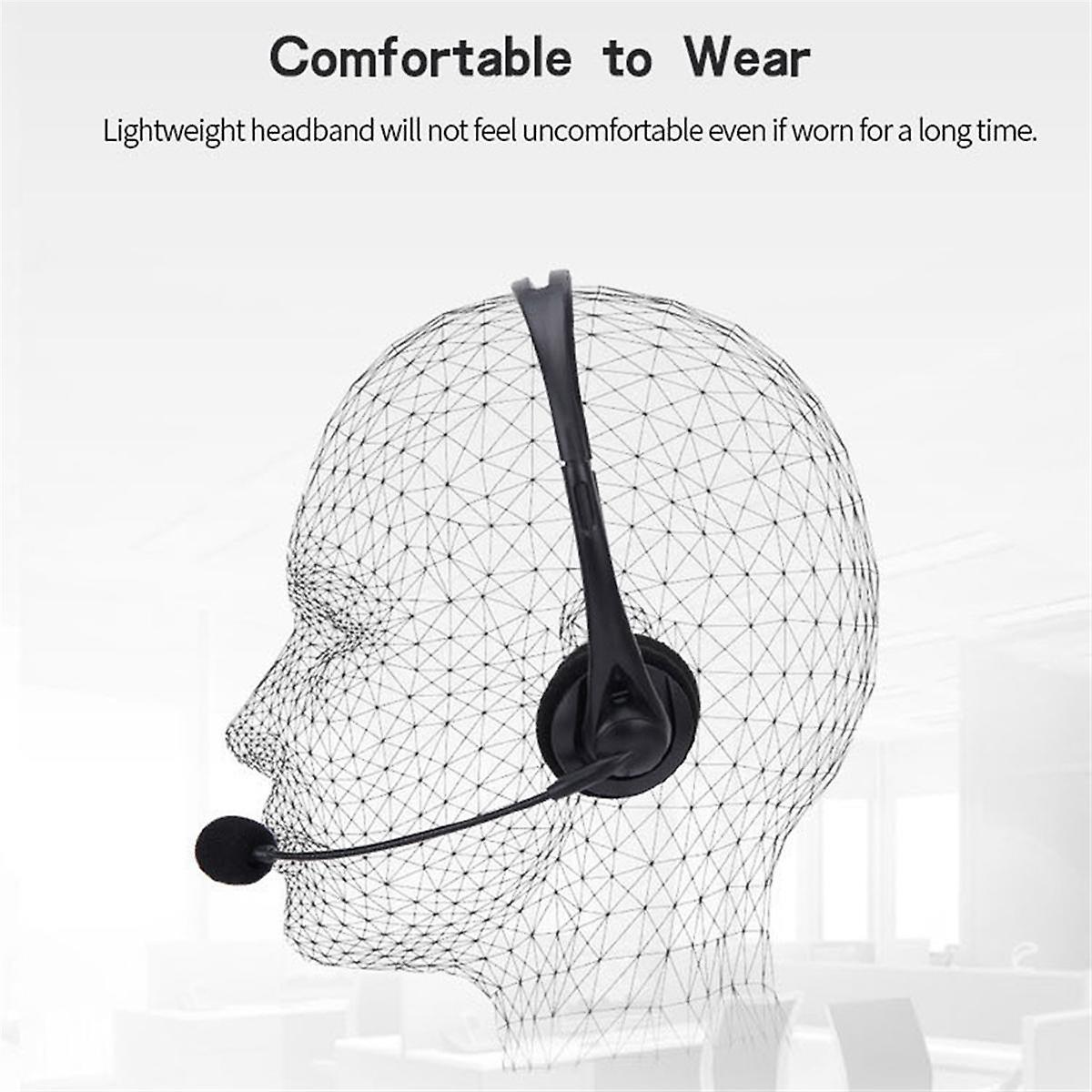 Headset Double Headset Exam Wired Headset Business Operator Special Computer Hearing Multi-Function