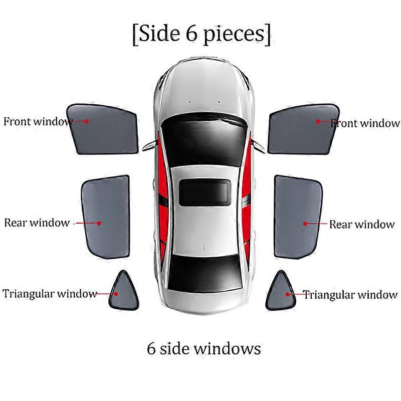 For Toyota RAV4 Rav 4 2019 2020 2021 2022 Magnetic Car Sunshade Visor Front Rear Windshield Frame Curtain Side Window Sun Shade