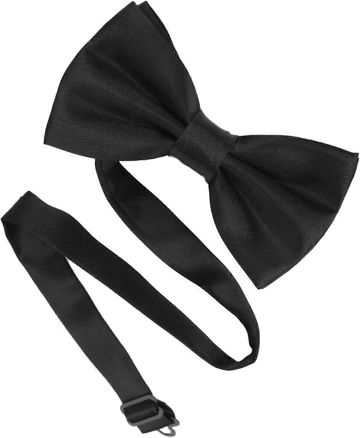 ربطة عنق سوداء للصبي والكبار والأطفال الكلاسيكية قابل للتعديل ربطة عنق الرجال قابل للتعديل مسبقا ربطت عقدة العنق مجموعة ، فكرة هدية