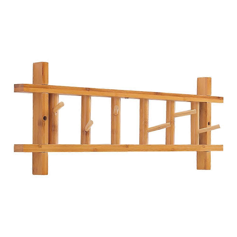 Horizontal Wall Mounted Coat Hat Rack