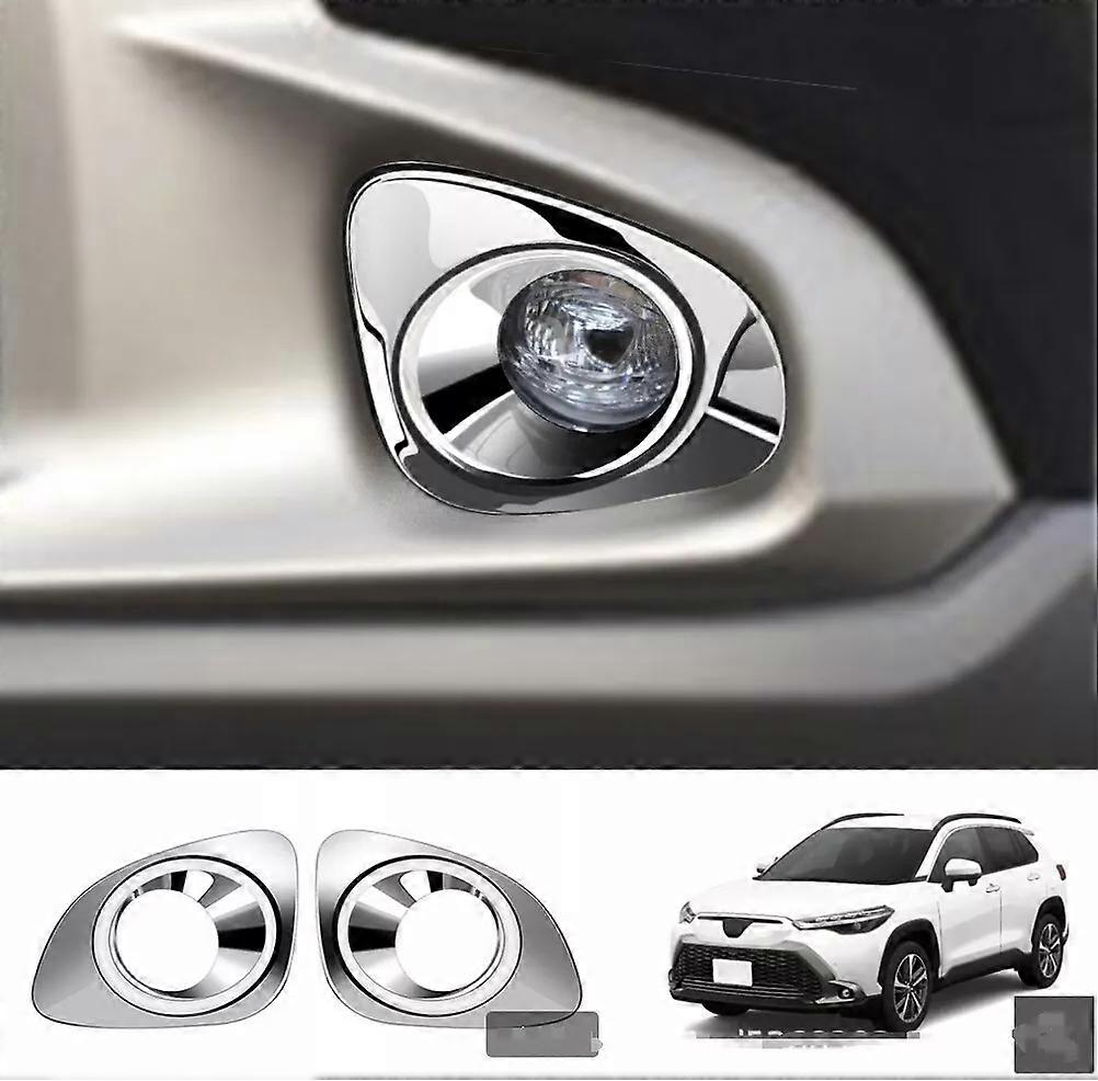 For 2022 Toyota Corolla Cross Car Accessories Front Bumper Fog Light Lamp Cover