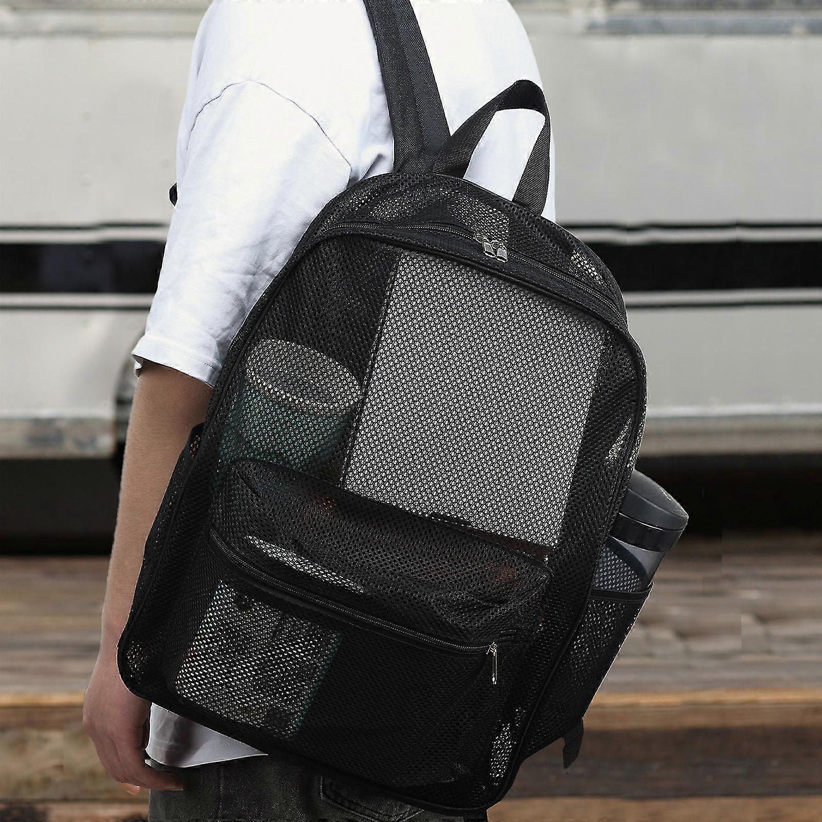 Transparent Mesh Backpacks Beach Bag Extra Large