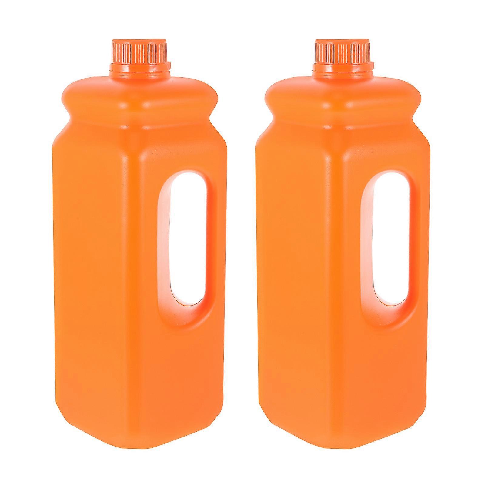 2pcs Reusable Storage Jug Leak-proof Water Jug Plastic Gallon Jug with Caps