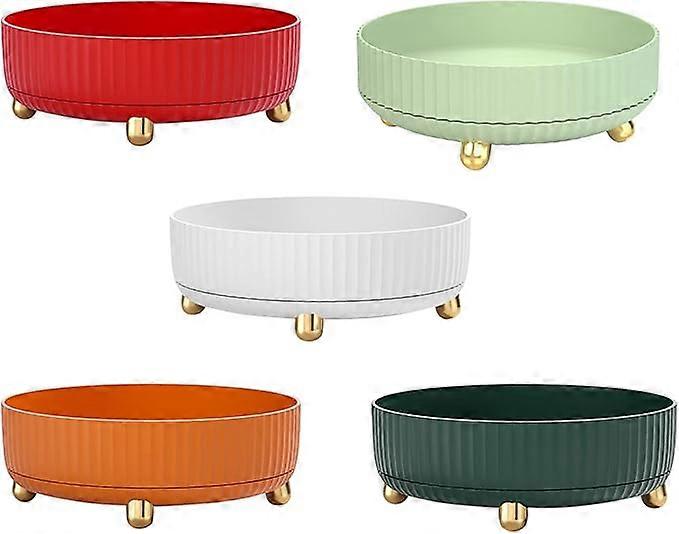 Rotating storage rack, rotating spice rack storage rack turntable, multi-functional makeup spice storage rack, suitable for kitchen dressing table bed