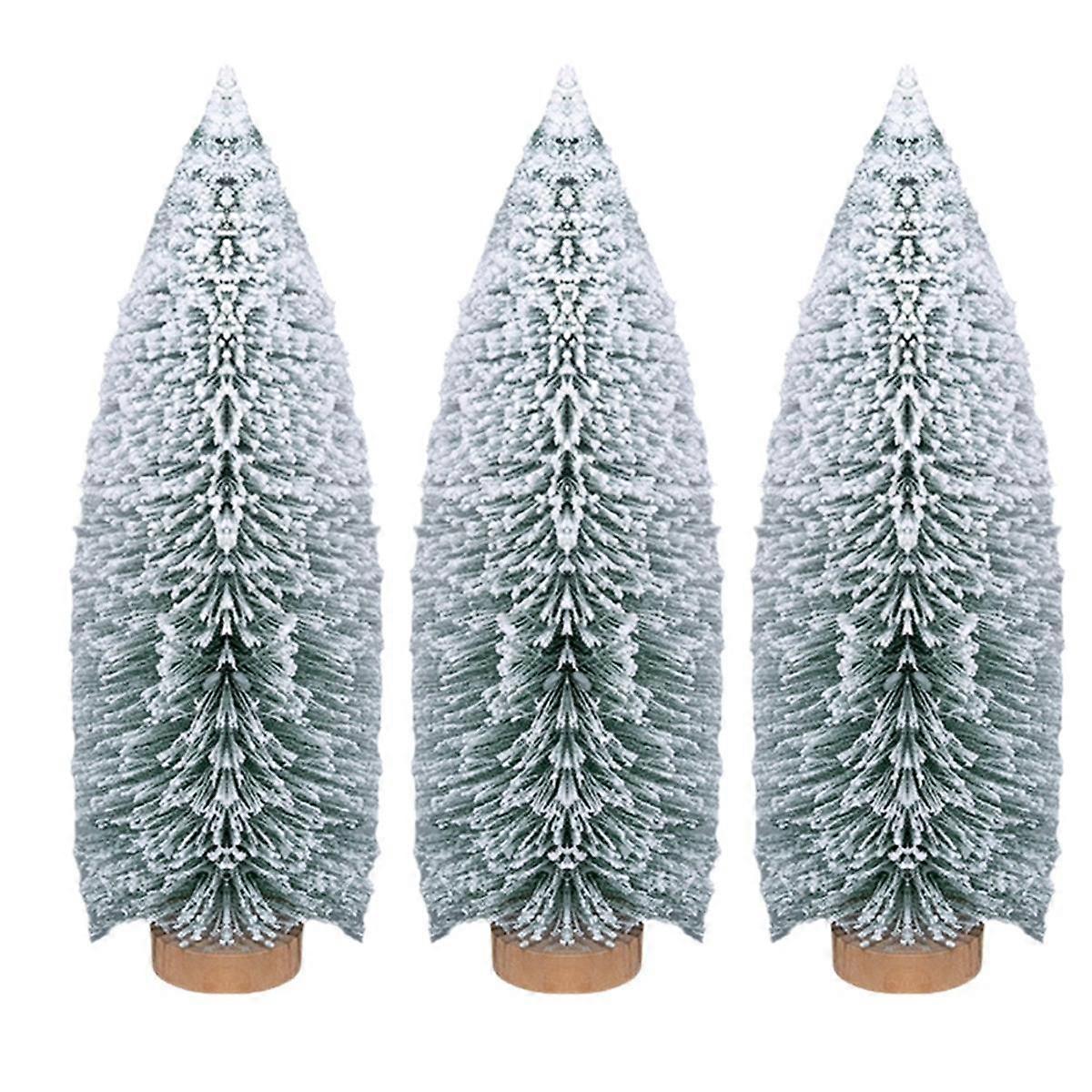 Snowflake Christmas Tree Mini Christmas Tree Ornaments Desktop Decorations Small Christmas Items 25cm