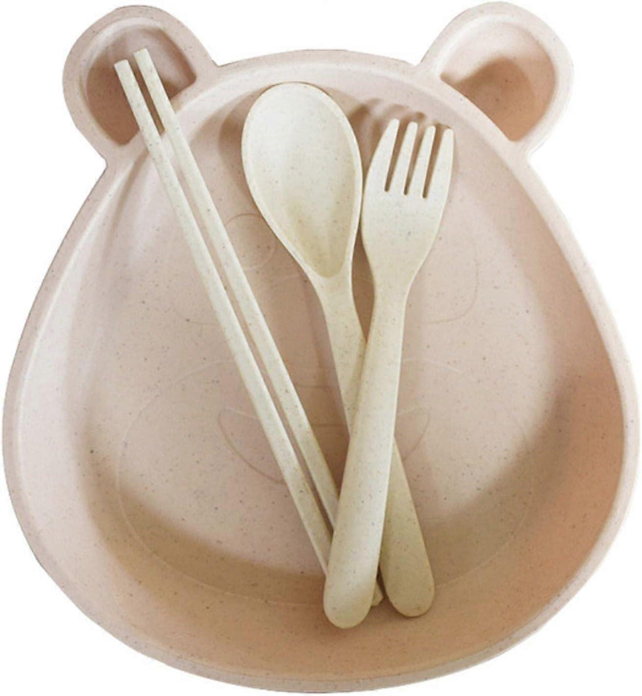 Tizzy Creative Eco-Friendly Wheat Straw Tableware Set, Cute Cartoon Children's Bowl Set