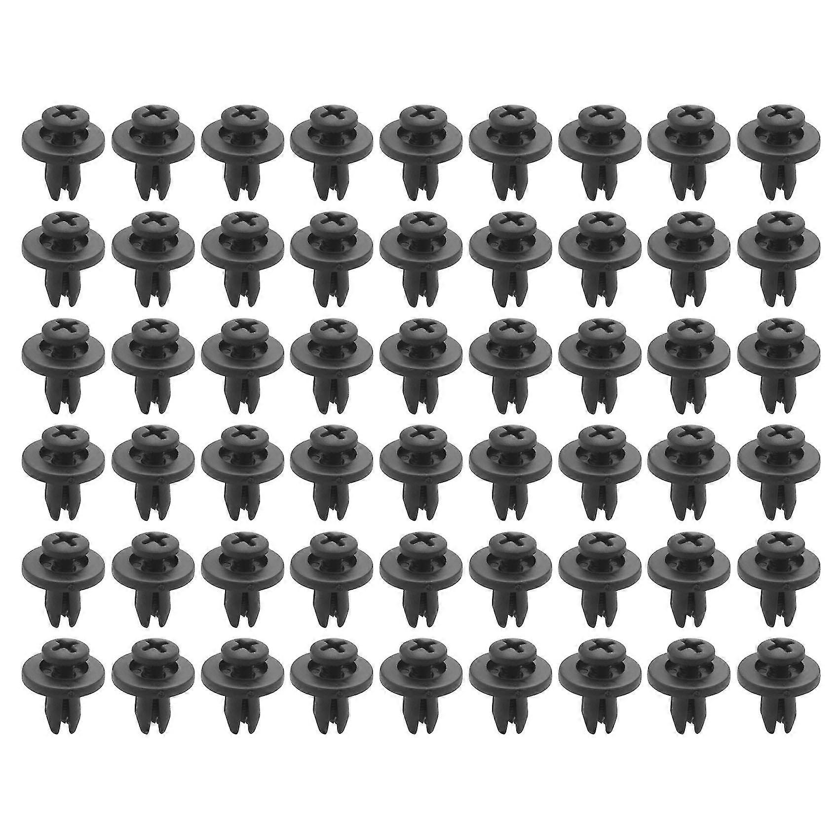 300pcs 6mm Plastic Push Type Rivet Bumper Pin Clips