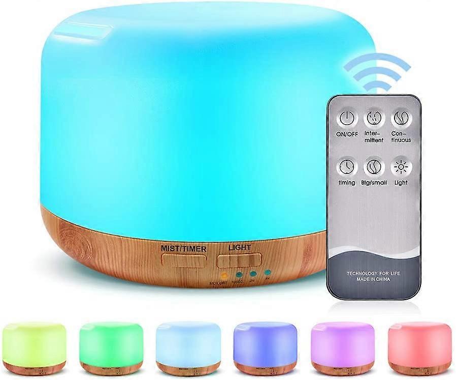 300ML Essential Oil Diffuser Ultrasonic Humidifier Aromatherapy Diffuser with 7 Colors LED Aromatherapy Lights for Home Yoga Office SPA Bedroom (3