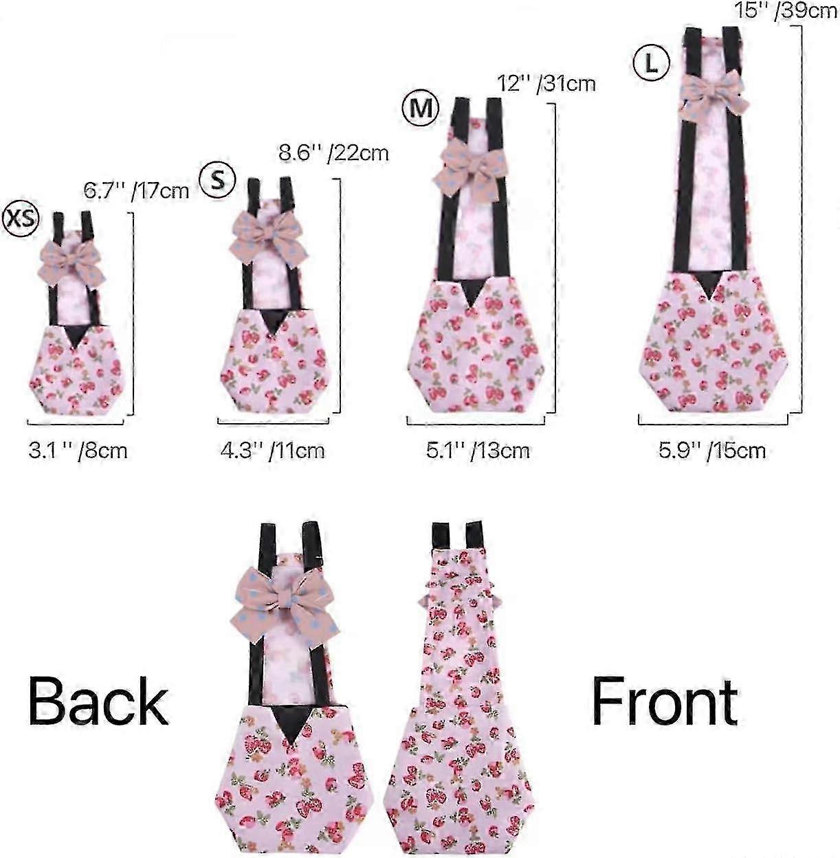 Scutece de pui pentru animale de companie Scutece de rață pentru animale de companie, haine de gâscă reutilizabile Scutece lavabile pentru animale de companie cu papion pentru scutece de rață de pasăre