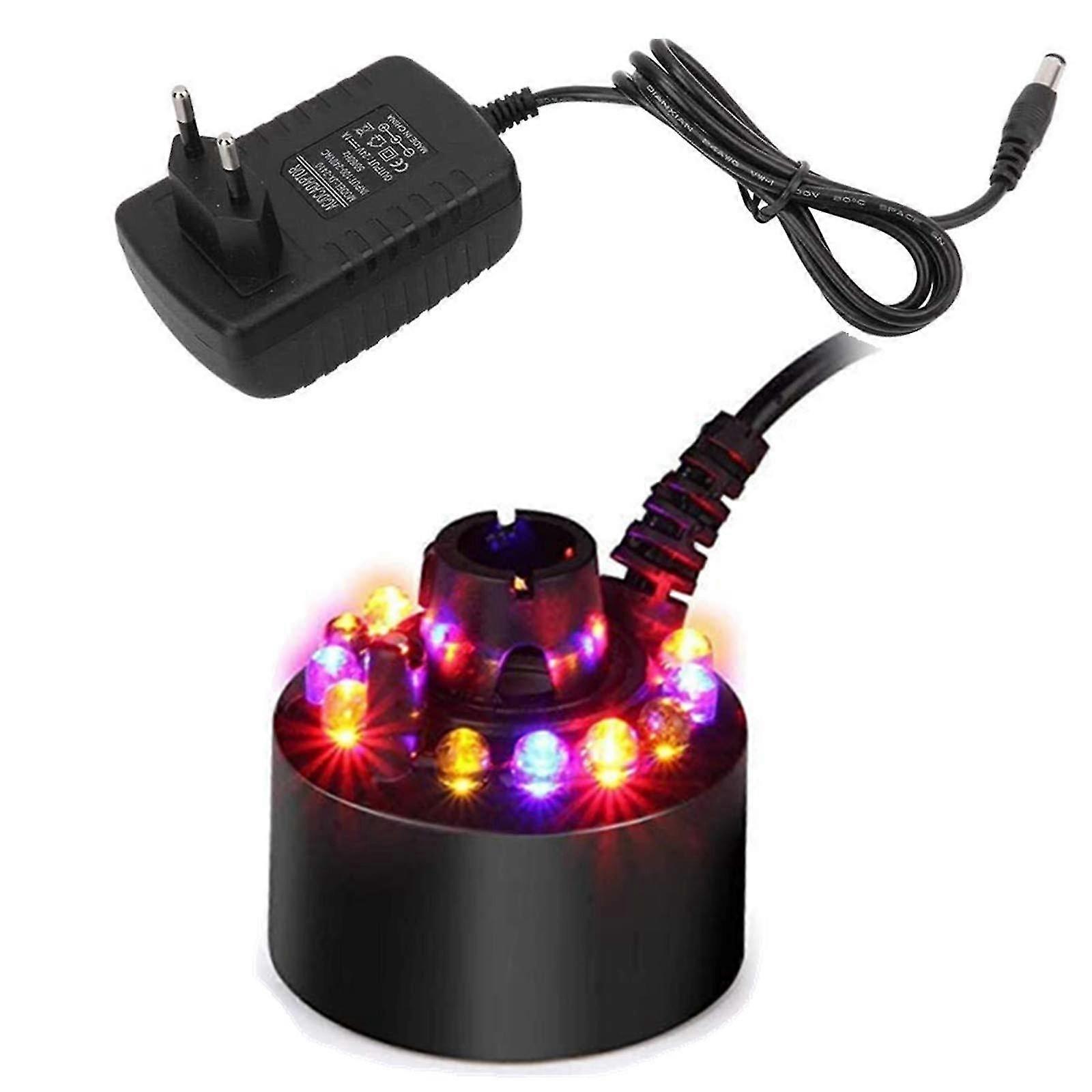 12 Led Color Changing Fog Machine - Air Humidifier For Fountain, Pond, Hollywood - With On/off Switch ft
