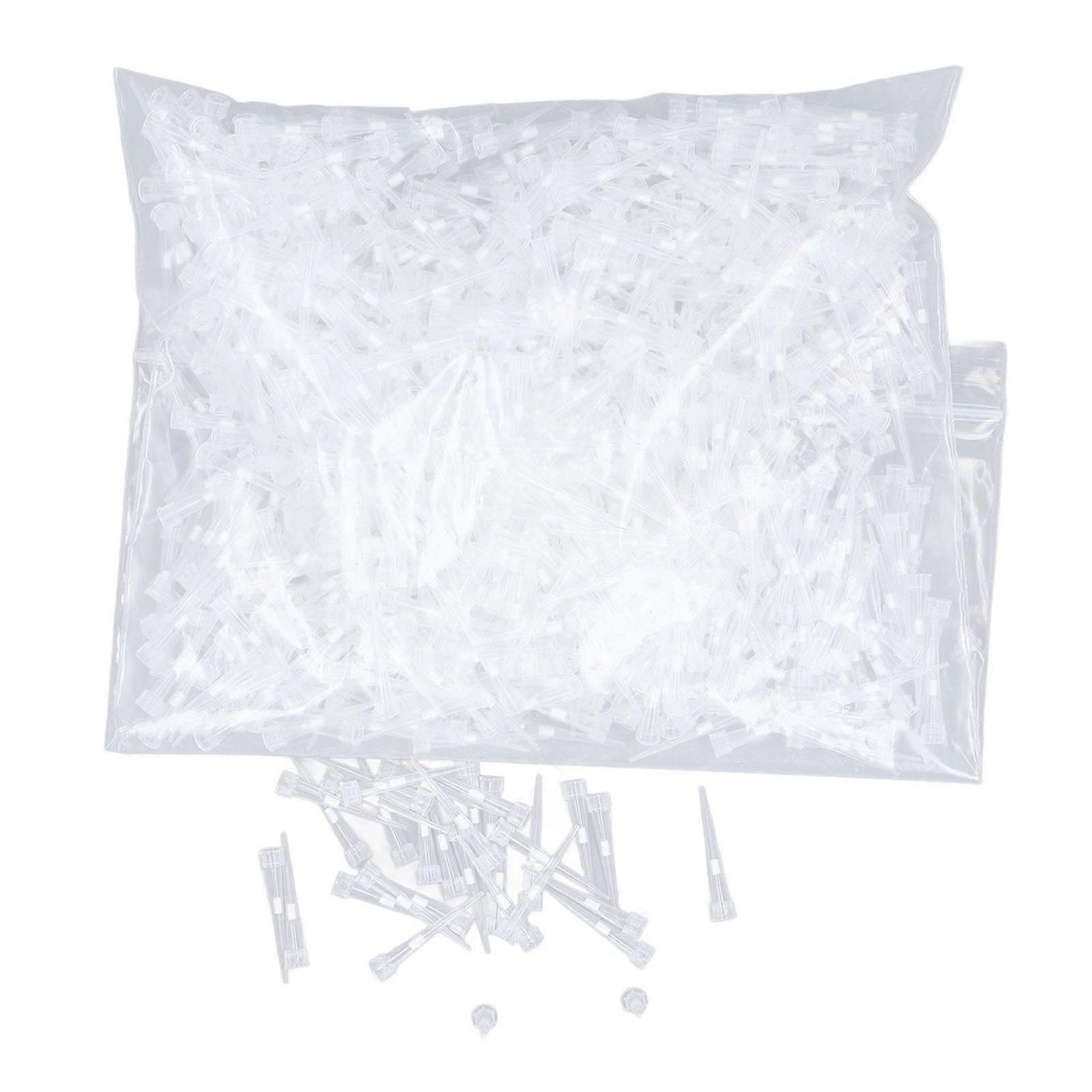 Pipettenspitze PP Kunststoff Transparent Universal Flüssigkeit Pipette Filterspitze für Labor 1000PCS 3,2 cm 10ul