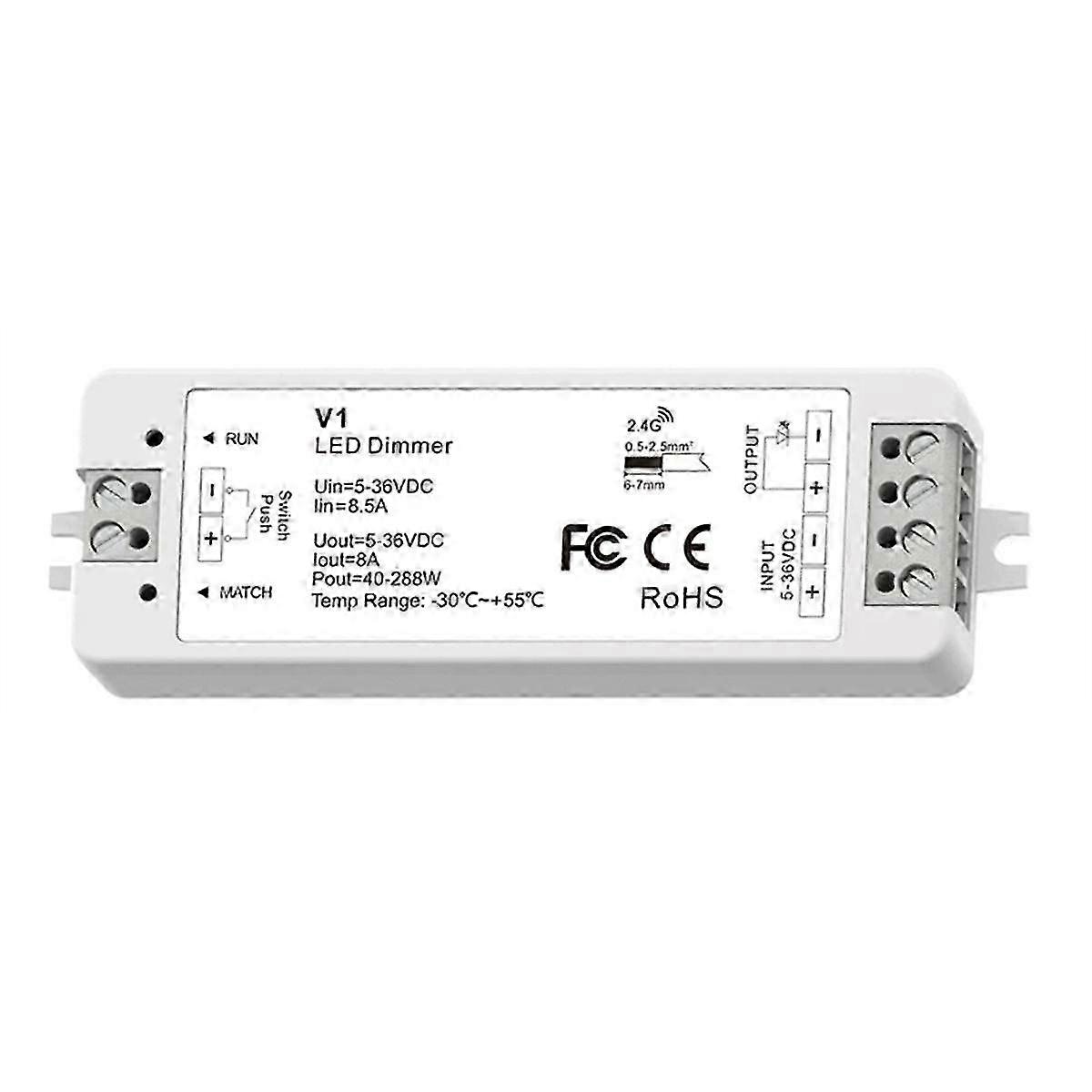Rf Mini Style Led Dimmer Kit Indoor Lighting 12v 24v 1ch Single Color Led Dimming Controller