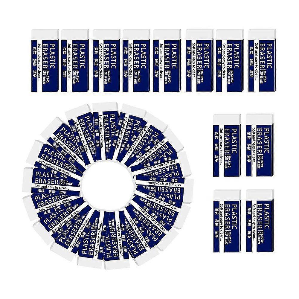 Erasers, 30pcs Plastic Cube Erasers Text Eraser 2b Eraser
