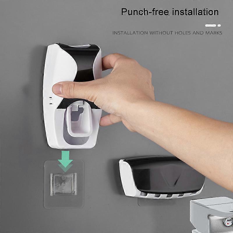 Automatic Toothpaste Dispenser Wall Mounted Kids Toothpaste Squeezer for Family Washroom