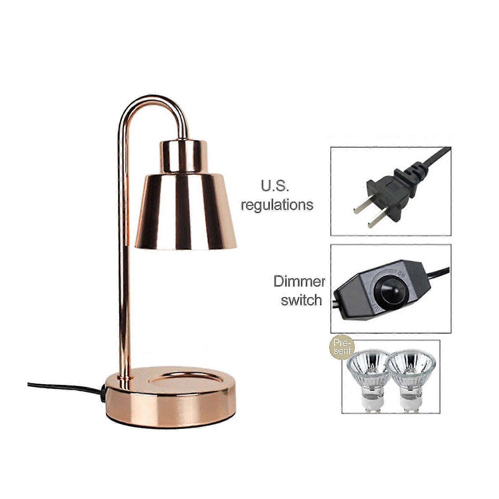 Dimmable Aromatherapy Night Light Melting Wax Lamp Table Candle Warmer Lamp