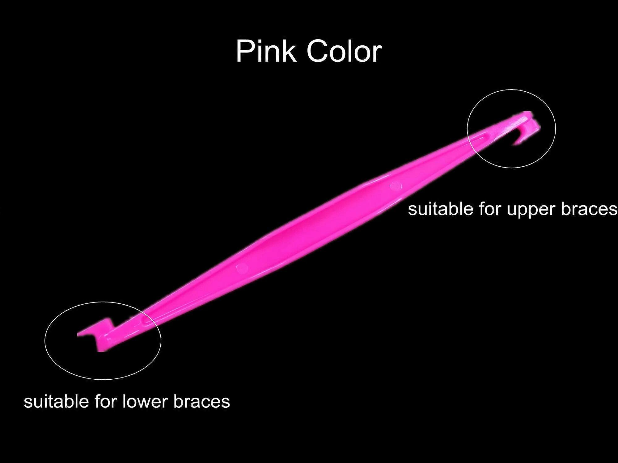 歯科医療インビジブルブレースピッカー歯科矯正アライナーリムーバーピンクカラーダブルヘッド