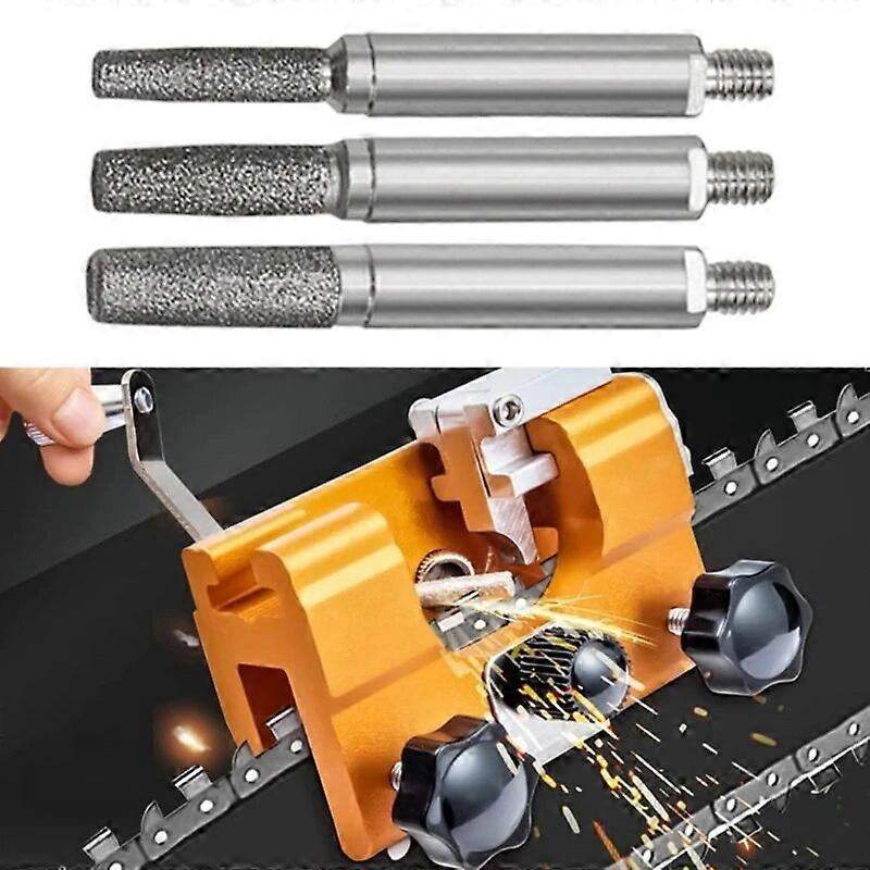 Cylindrical Burr 4/48/55mm Chainsaw Sharpener Stone File Chain Saw Sharpening