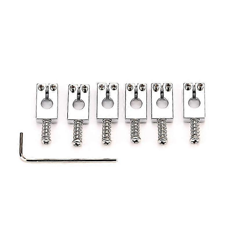 6 Pieces Saddle String Guitar Bridge Suitable For Electric Guitar Replacement