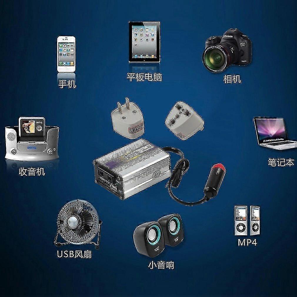 200w Usb 24v Dc To Ac 220v Car Auto Vehicle Power Inverter Adapter Converter