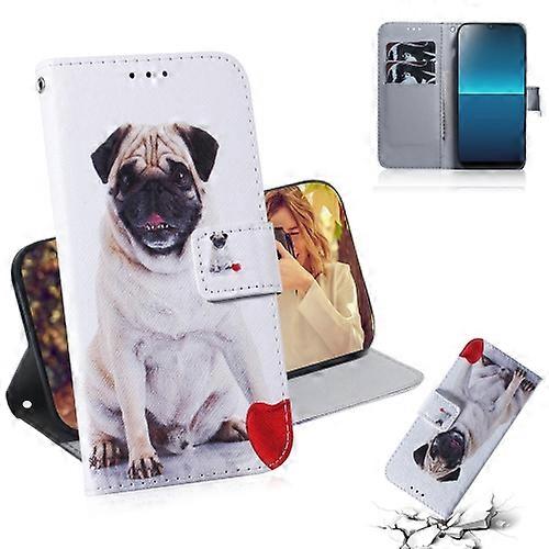 For Sony Xperia L4 Colored Drawing Horizontal Flip Leather Case & Wallet
