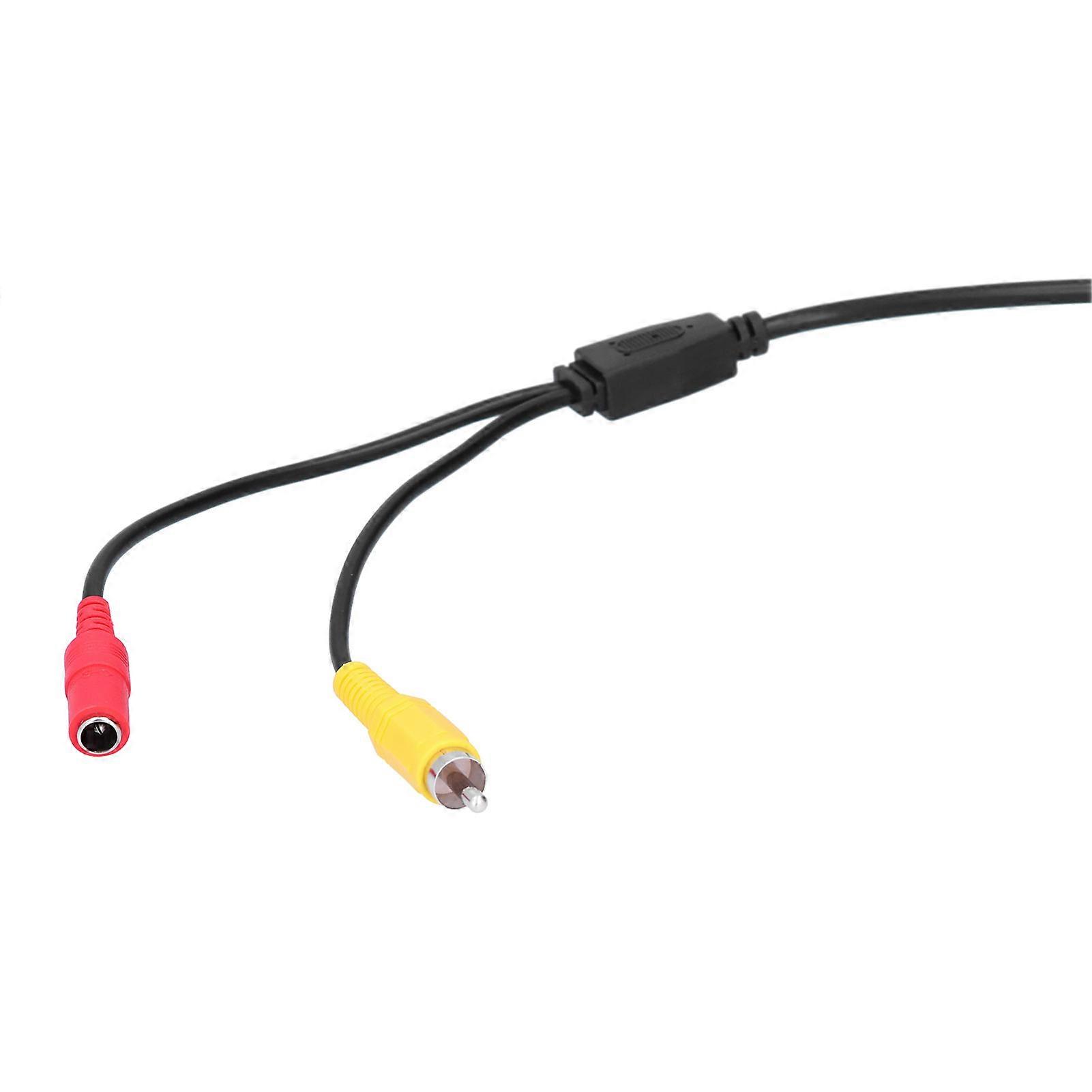 Portable CCTV Cable 2-In 1 Video Power Cord RCA+DC Connector for Surveillance Camera DVD Player(15m 49.2ft )