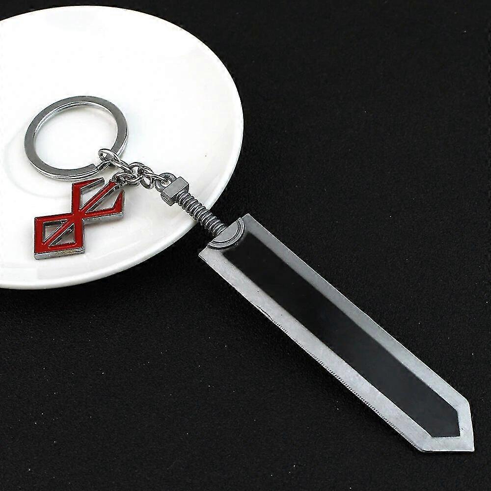 Berserk Anime Μπρελόκ Guts Σετ κοσμημάτων ξίφους Μπρελόκ μπρελόκ Μπρελόκ για άνδρες Γυναικεία αξεσουάρ Μπρελόκ Μενταγιόν