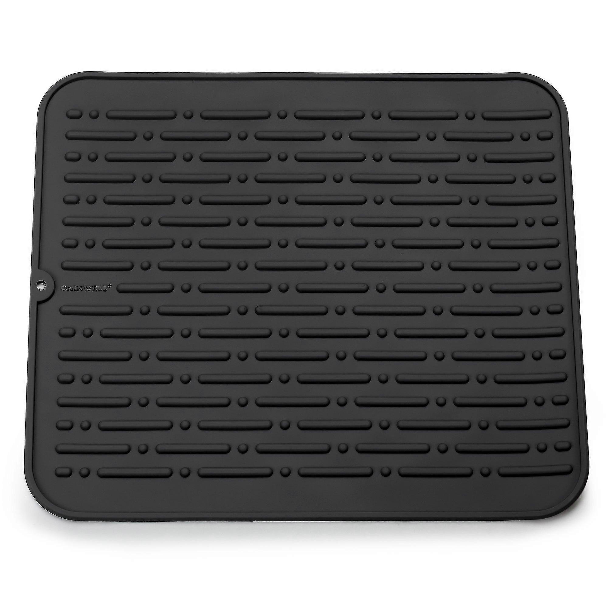 Extra Large Silicone Dish Draining Mat, 45x40 Cm, Reusable