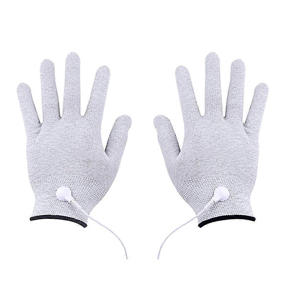 1 Pair Of Professional Electrode Gloves Convenient Tens Gloves Portable Conductive Gloves