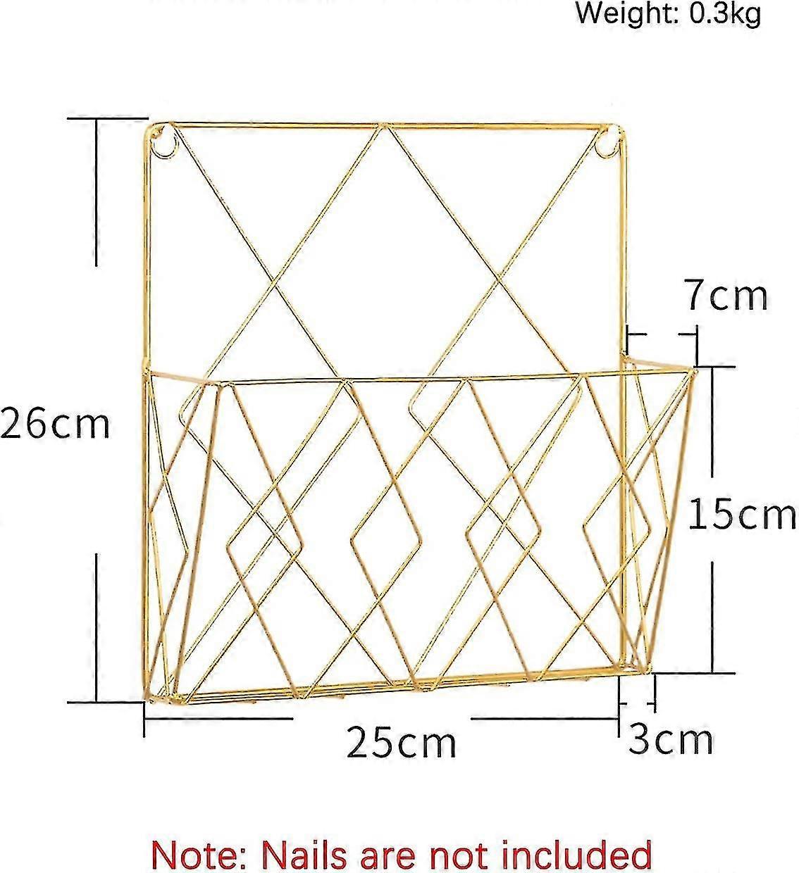 25" Black Metal Farmhouse Magazine Rack Holder D364431s