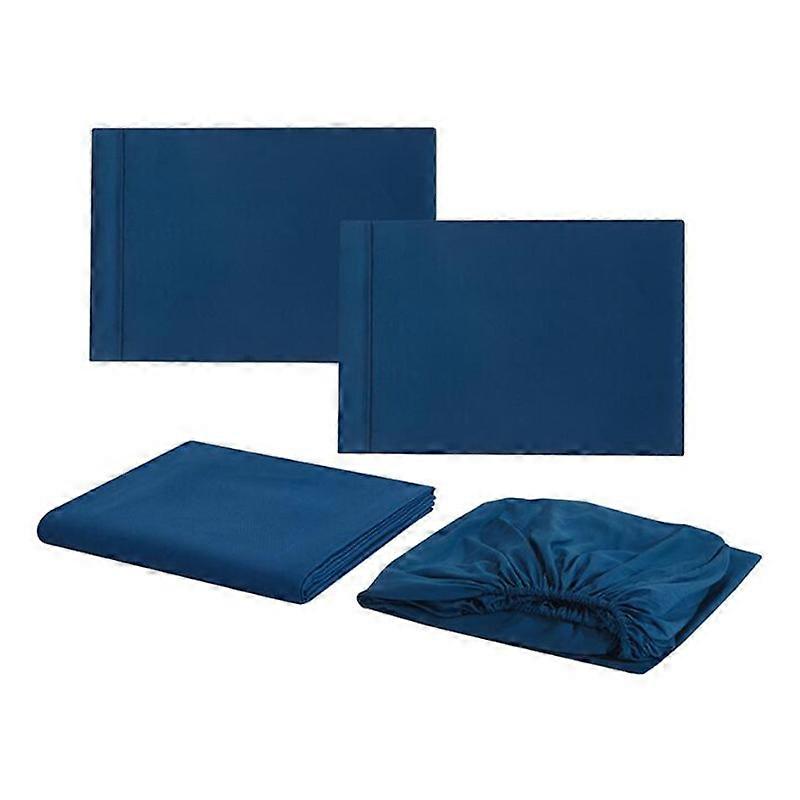 MIMIGO Queen Sheet Set - 4 Piece Extra Soft 1800 Microfiber-Deep Pocket Bed Sheets with Fitted Sheet, Flat Sheet, 2 Pillow Cases-Breathable Hotel Grad