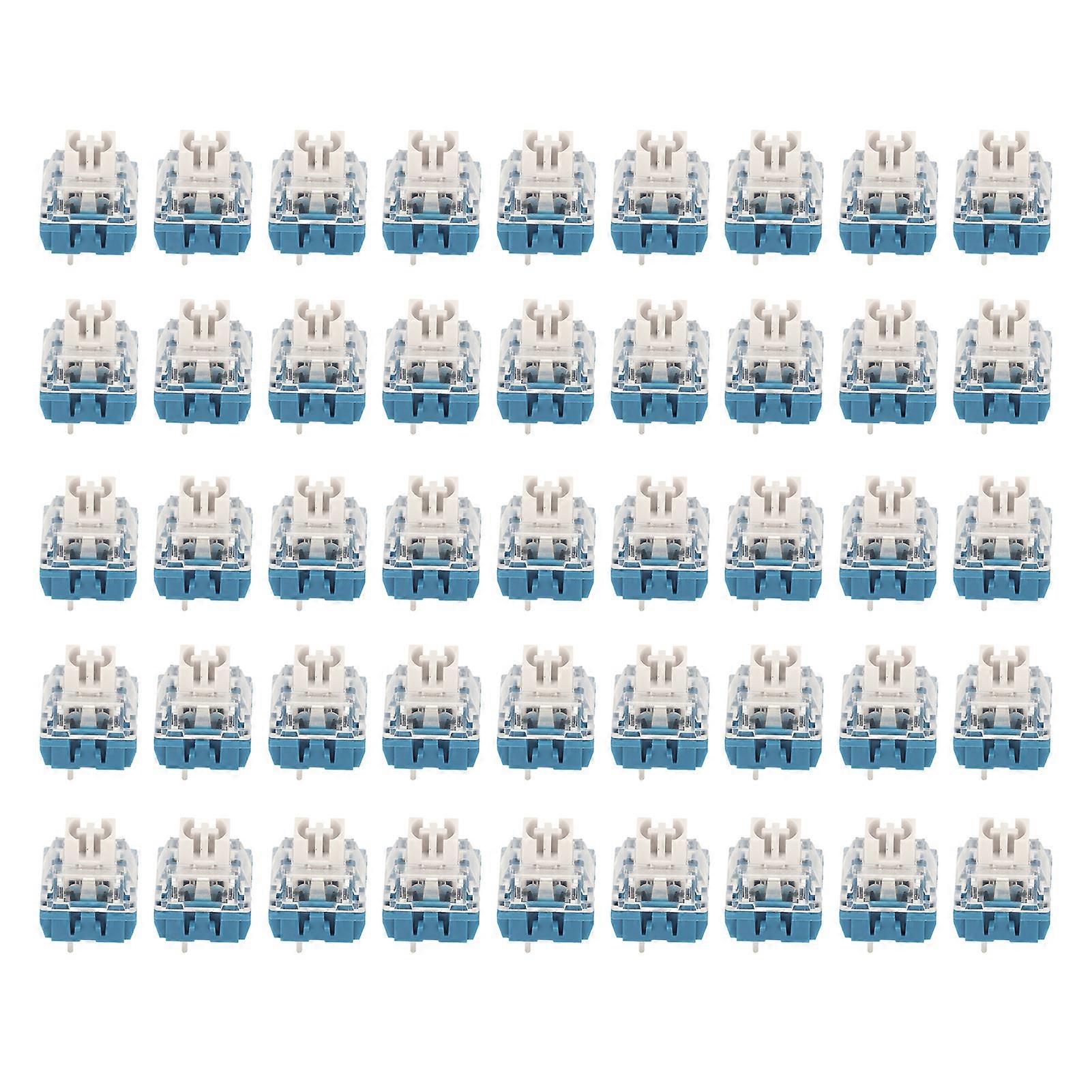 45pcs Linear Mechanical Keyboard Switches Backlight Waterproof Hot Swappable DIY Keyboard Switch for Computer Type 1
