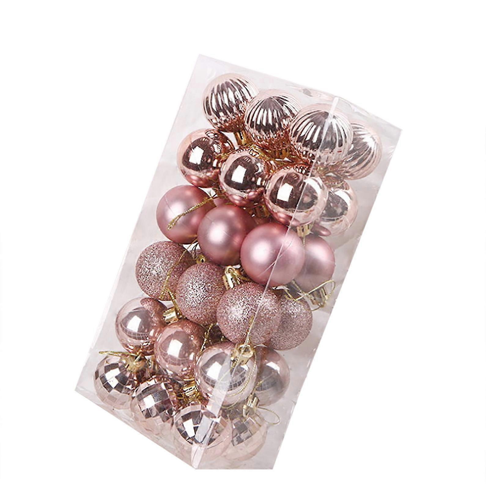 Neue Weihnachtskugel bemalt 4cm36pc roségold