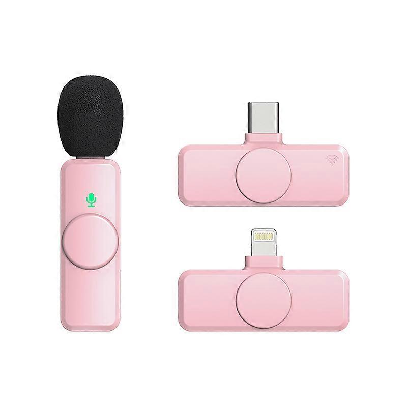 Wireless 2.4g Lavalier Microphone Type-c For Interview Vloggers Black