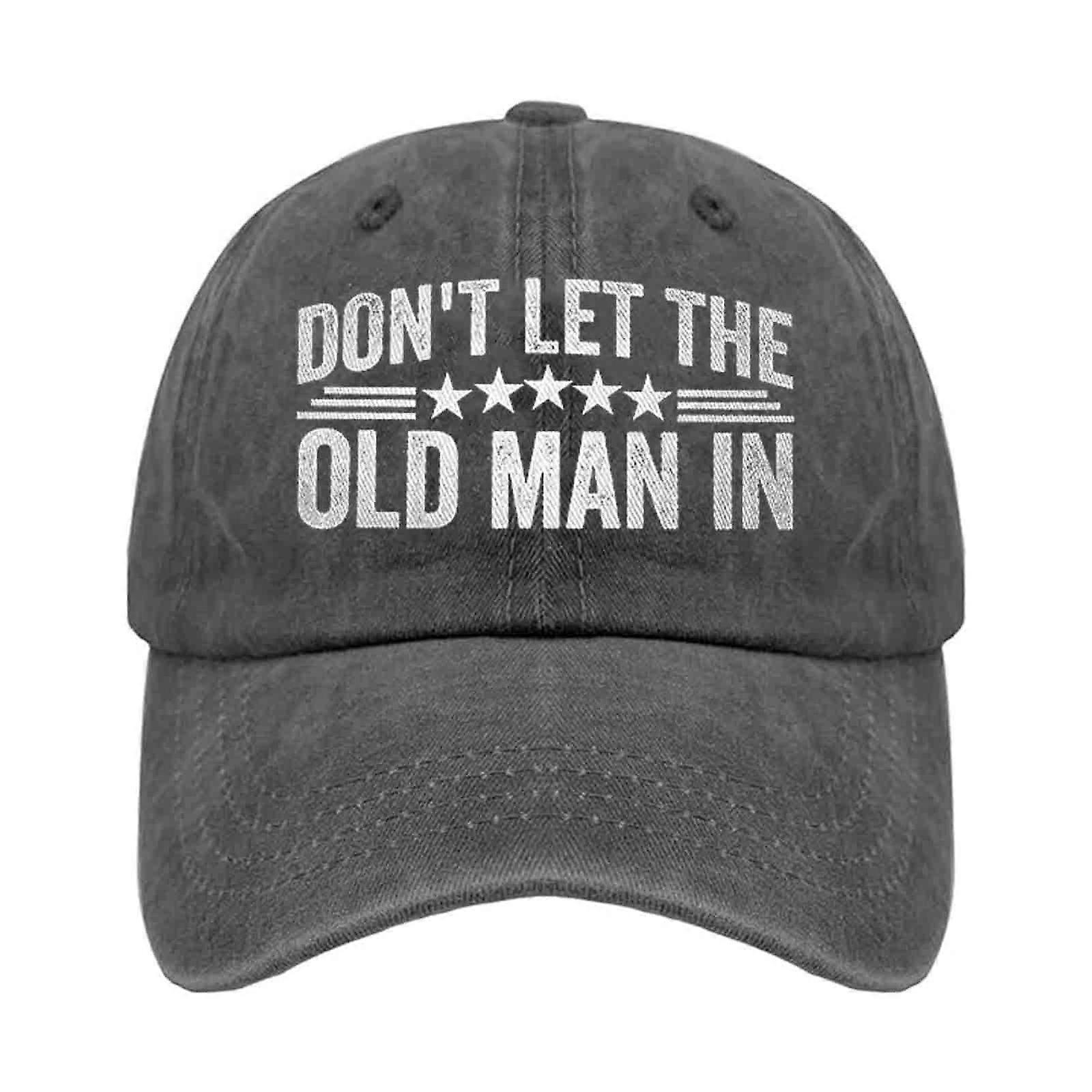 Casual Black Cotton Hat - Adjustable Baseball Cap