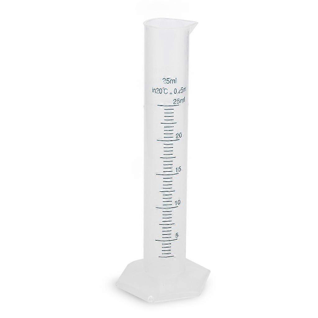25ml transparenter Kunststoff-Messzylinder
