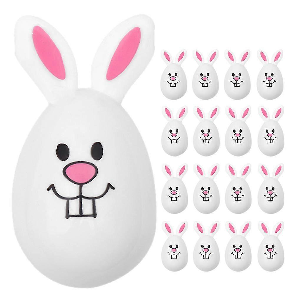 24pcs Easter Egg Ornament Openable Easter Rabbit Eggs Shape Decor Easter Party Favors
