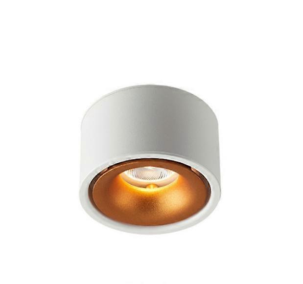 Spot LED rond à intensité variable COB, spot de plafond à trou libre, 7 W, 10 W, 12 W, 15 W, spot de salon monté en surface