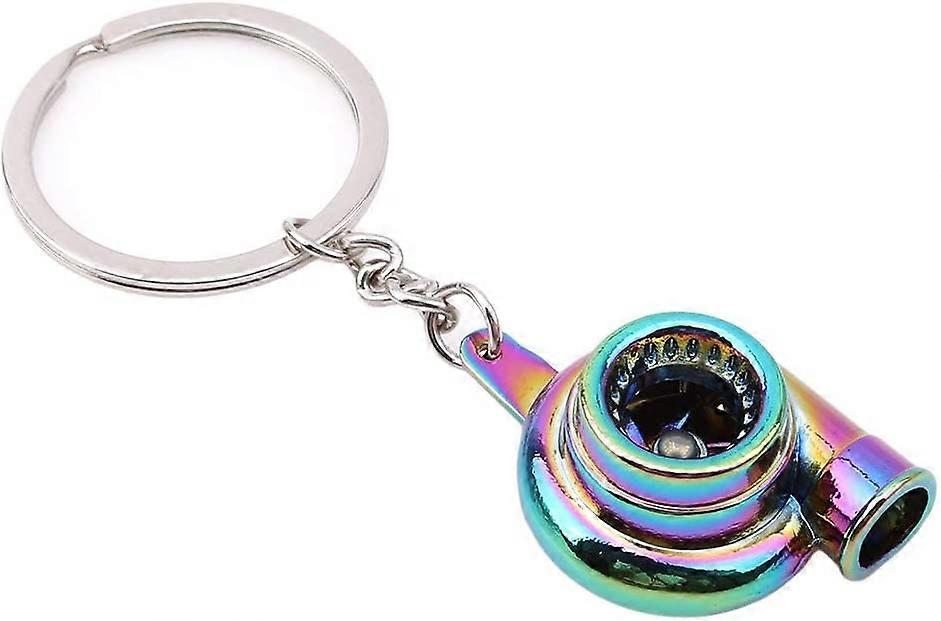 Auto Parts Keychain Turbine Turbocharger Turbo Keychain Colorful Key Ring Portable and Useful Nice Processing
