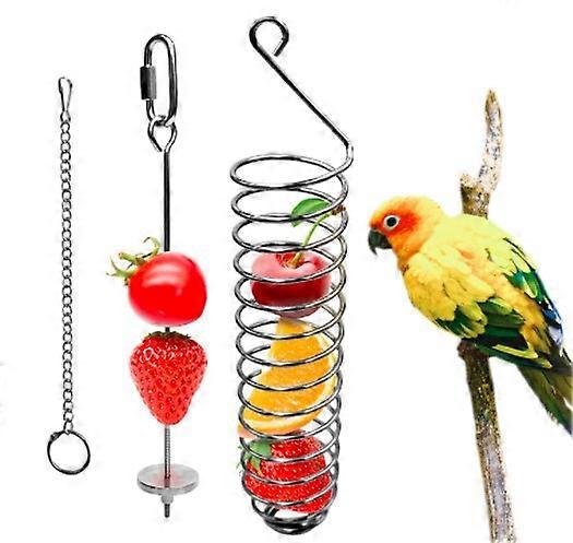 Bird Parrot Toys 3 Pcs, Small and Medium Coconut Shell Bird Cage , Swing Climbing Hammock, for Birds, Parakeets, Macaws